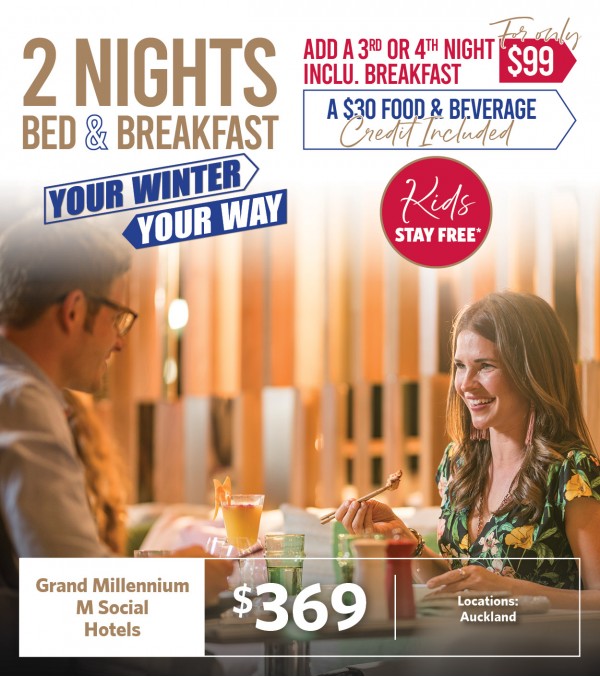 2 Nights for 2, Bed/Breakfast